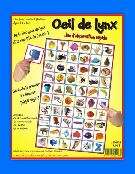 Oeil de lynx, jeux éducatifs