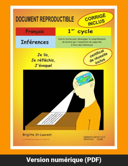 Inférences, 1er cycle par Brigitte St-Laurent, Reproductible, PDF