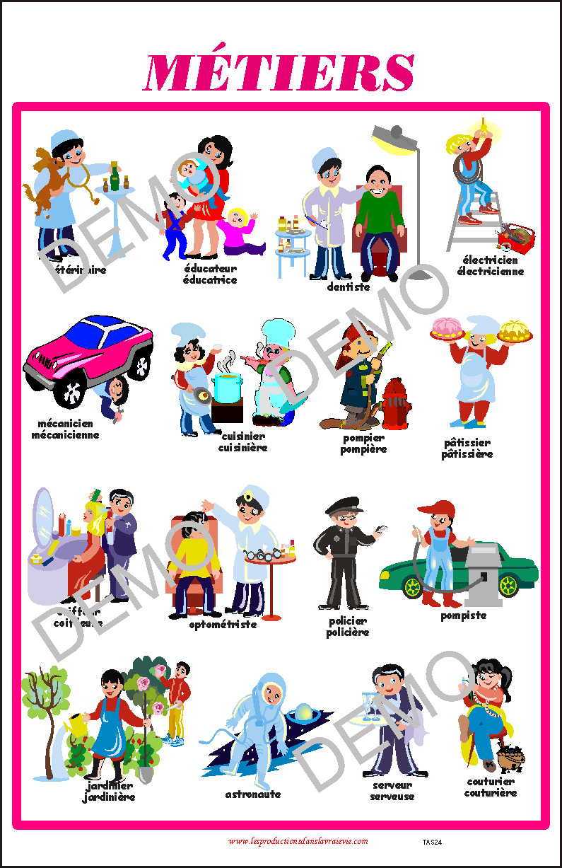 Affiche Les M tiers t l chargeable Ressources P dagogiques Dans La 